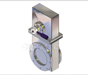 HTC 手動(dòng)ISO法蘭接口鋁材真空閘閥-真空連接件計(jì)